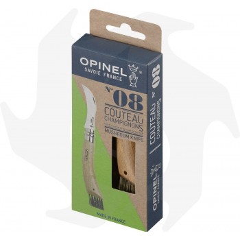 Navaja profesional para recoger setas con cerdas recogedoras OPINEL N° 08 cuchillos opinel