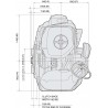 Kompletter Ersatzmotor für Freischneider TJ35E Benzinmotor