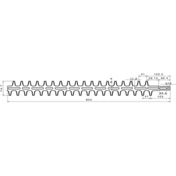 Stihl HS 75 - 80 hedge trimmer blades, length 75 cm Blades for Hedge Trimmers