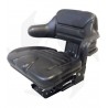 Universal tractor seat with vertical springing and variable base Complete seat