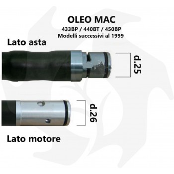 Sheath complete with hose for Efco Oleo Mac 301-401 backpack brush cutter Oleo Mac sheath
