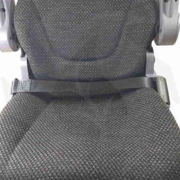 Tractor seat with pneumatic suspension in fabric with belts and M98 safety microswitch. Approved Complete seat