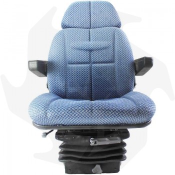 Tractor seat with mechanical/pneumatic suspension in Cobo SC95 fabric Complete seat