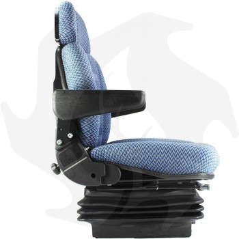 Tractor seat with mechanical/pneumatic suspension in Cobo SC95 fabric Complete seat