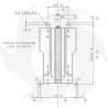 Système de ressort mécanique à soufflet Cobo M91 pour siège de tracteur GT50 - GT60 - SP10 Ressort pour le siège