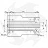 Suspensión mecánica de fuelle Cobo M91 para asiento de tractor GT50 - GT60 - SP10 Salto del asiento