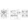 8.2cc left group 2 gear pump “STANDARD MODEL” Type Plessey A18 Hydraulic pumps and accessories