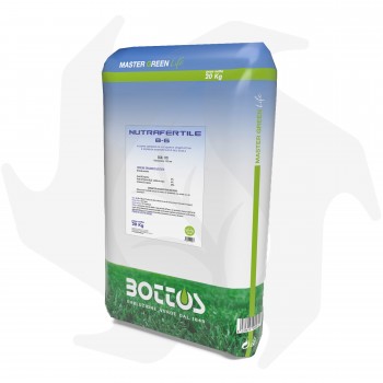 Nutrafertile 8-0-6 Bottos - 20 Kg Engrais minéral organique naturel d'origine végétale Biostimulants pour la pelouse