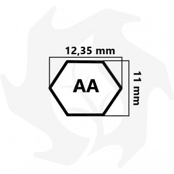 Replacement "AA" model hexagonal belt for lawnmowers and tractors Straps