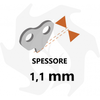 Chaîne de tronçonneuse pas de 1/4", 1,1 mm d'épaisseur Chaîne de tronçonneuse