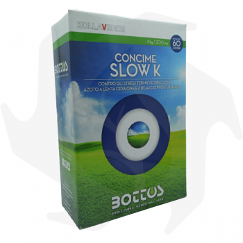 Slow K Bottos - Engrais anti-stress avancé 4Kg spécifique pour la fertilisation pré-été et pré-hiver Engrais pour pelouse