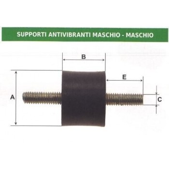 Macho - soporte antivibratorio macho 004444BM Anti-vibración