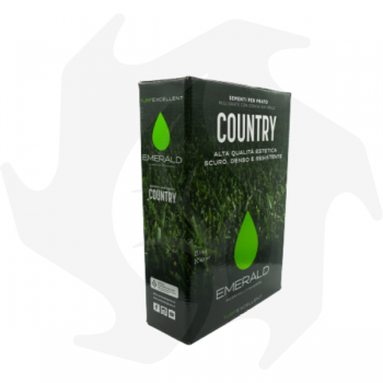 Country Emeraldgreen - 1 Kg Treated seeds for a dark green, dense and resistant lawn Lawn seeds