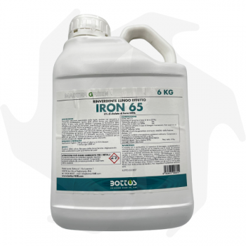 IRON 65 Bottos - 6Kg Formulación líquida a base de Hierro Quelado DTPA para el tratamiento del césped Fertilizantes para césped