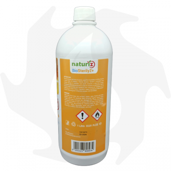 Naturiz BioSterilyZ+ (1lt) Nettoyant assainissant pour surfaces avec 70% d'alcool Anti-moustique