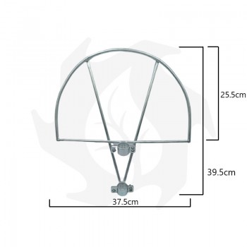 Protector de corteza de acero universal para desbrozadora de 8 mm de diámetro cabeza de desbrozadora