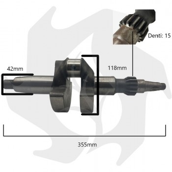 Arbre d'entraînement adaptable à Ruggerini RF80 - RD80 Moteurs complets et pièces détachées