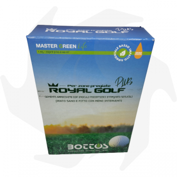 Royal Golf Plus Bottos - 1Kg Sementi professionali conciate con foglia stretta e fine di colore verde scuro Sementi per prato