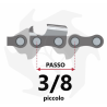 Rotolo di catena motosega rivestita al titanio passo 3/8 piccolo, 820 maglie Chainsaw chain