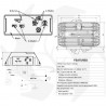 Régulateur de tension 12V 30A 7 pôles pour LOMBARDINI 3LD - 4LD Pièces détachées moteur Lombardini