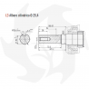 Zanetti 420cc ZBM420 L3EV motor de gasolina arranque eléctrico eje cilíndrico de 25,4 mm Motor de gasolina