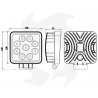 copy of Foco de trabajo de 9 LED con empuñadura e interruptor - 630 lm luces de trabajo