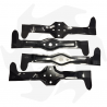 Kit of 4 blades for Husqvarna lawn tractor - Jonsered - Partner - McCulloch 543mm Husqvarna blades