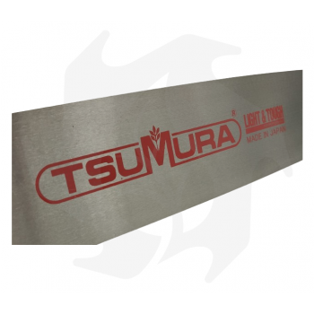 TSUMURA SOLID 3/8 1.5mm professional bar 68 45cm links with replaceable reinforced punt + no.2 chains Chainsaw bar