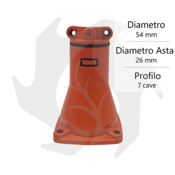 Kit completo de campana para desbrozadora con embrague de 7 ranuras de 54 mm 26 mm Kit de campana de embrague