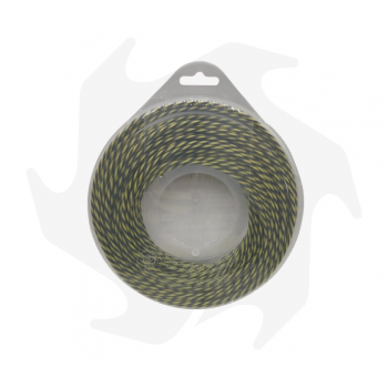 Filo tornado elicoidale 3mm silenziato per decespugliatore professionale 50 metri Filo nylon per decespugliatore