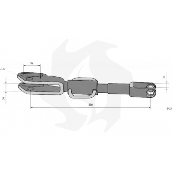 Braccio sollevatore laterale per trattore New Holland - tirante superiore Accessori per Trattore