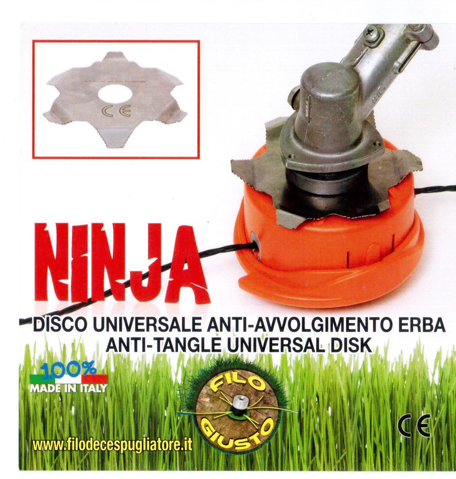 disco anti-avvolgimento erba, ninja
